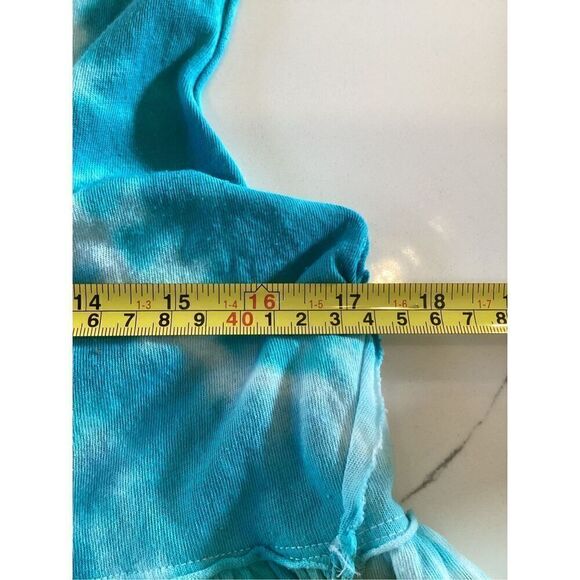 We The Free Anytime Tie Dye Tank Sz XS Teal Stretch - Picture 8 of 9